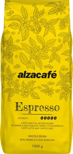 AlzaCafé Espresso kávé, szemes, 1000g