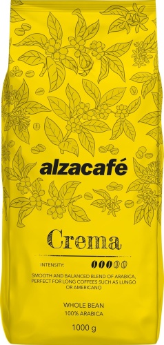 AlzaCafé Crema kávé, szemes, 1000g