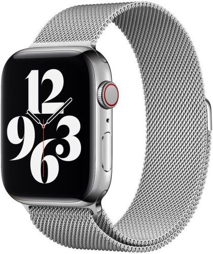 Eternico Elegance Milanese pro Apple Watch 38 / 40 / 41mm Silver szíj