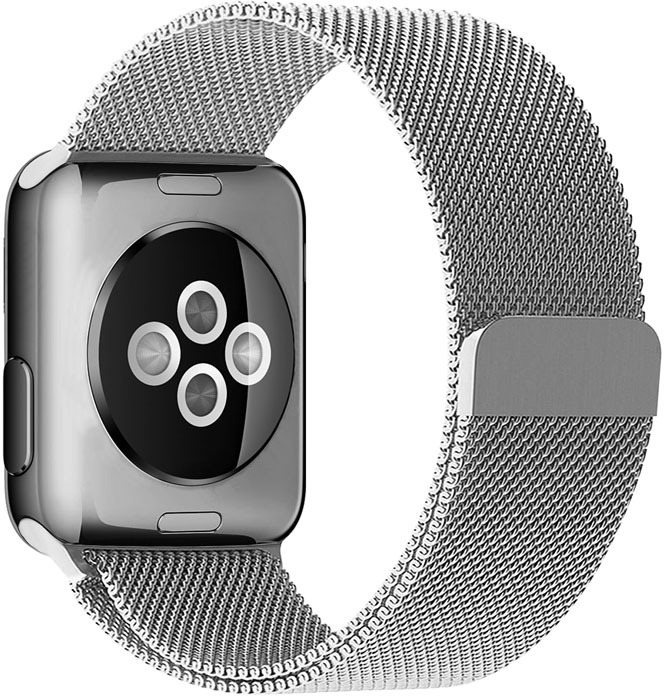 Eternico Elegance Milanese pro Apple Watch 38 / 40 / 41mm Silver szíj