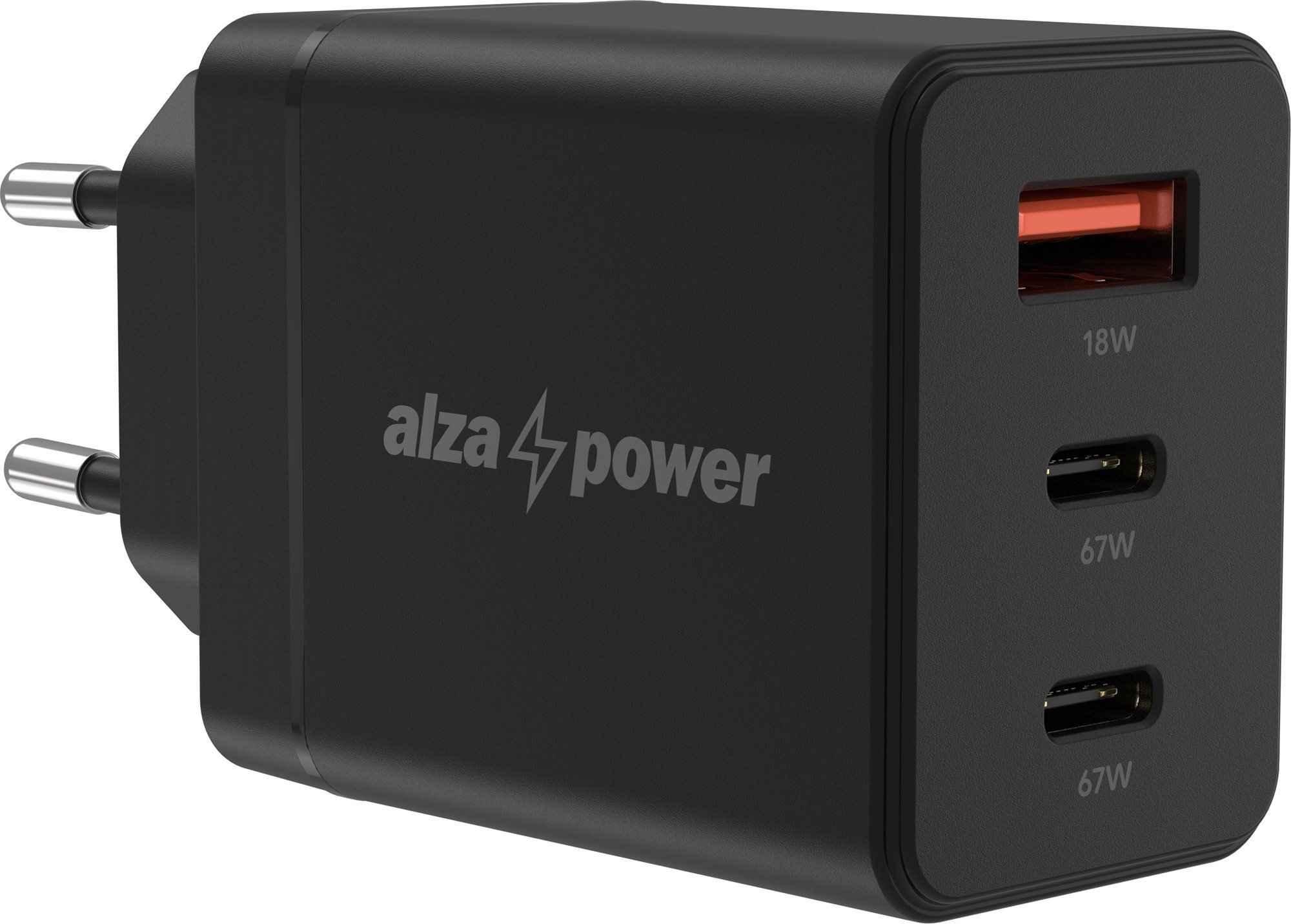 AlzaPower Ultimate X500 67W töltő adapter, fekete