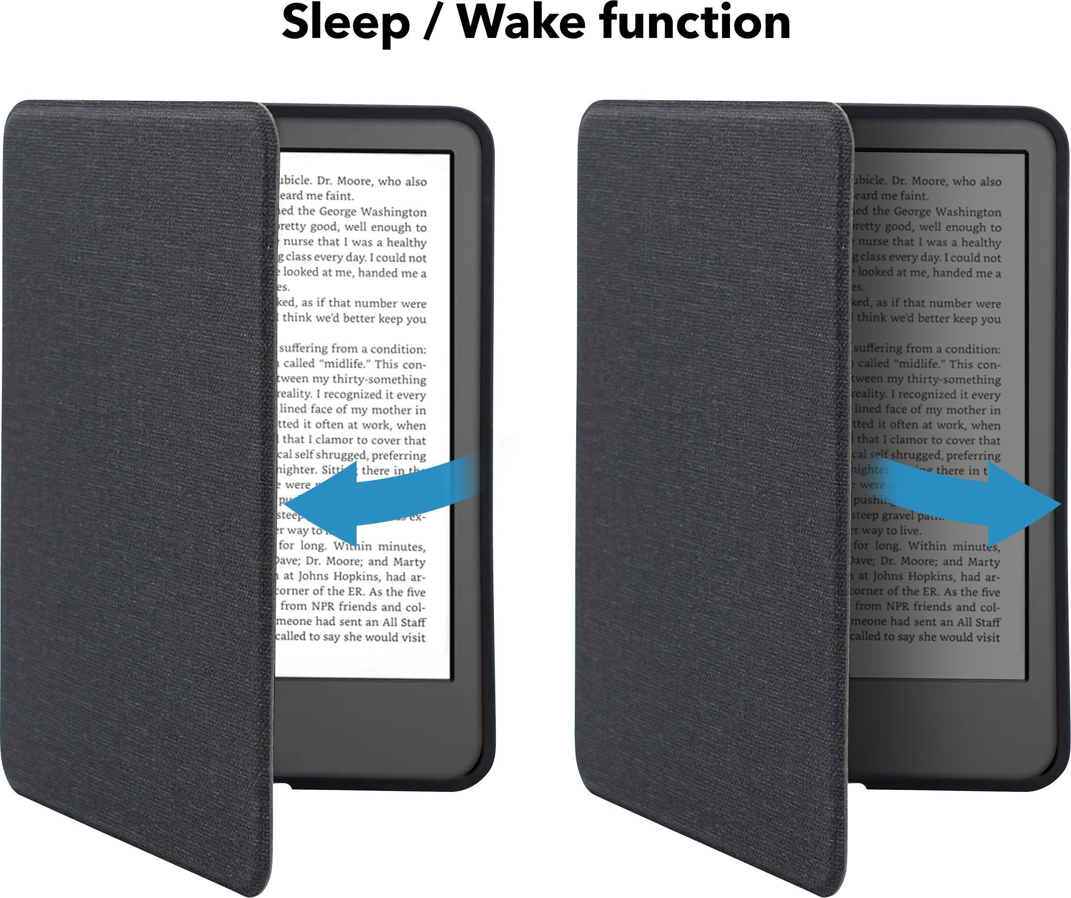 AlzaGuard E-olvasó tok Ebook számára az Amazon Kindle 2022 űrszürke szürke