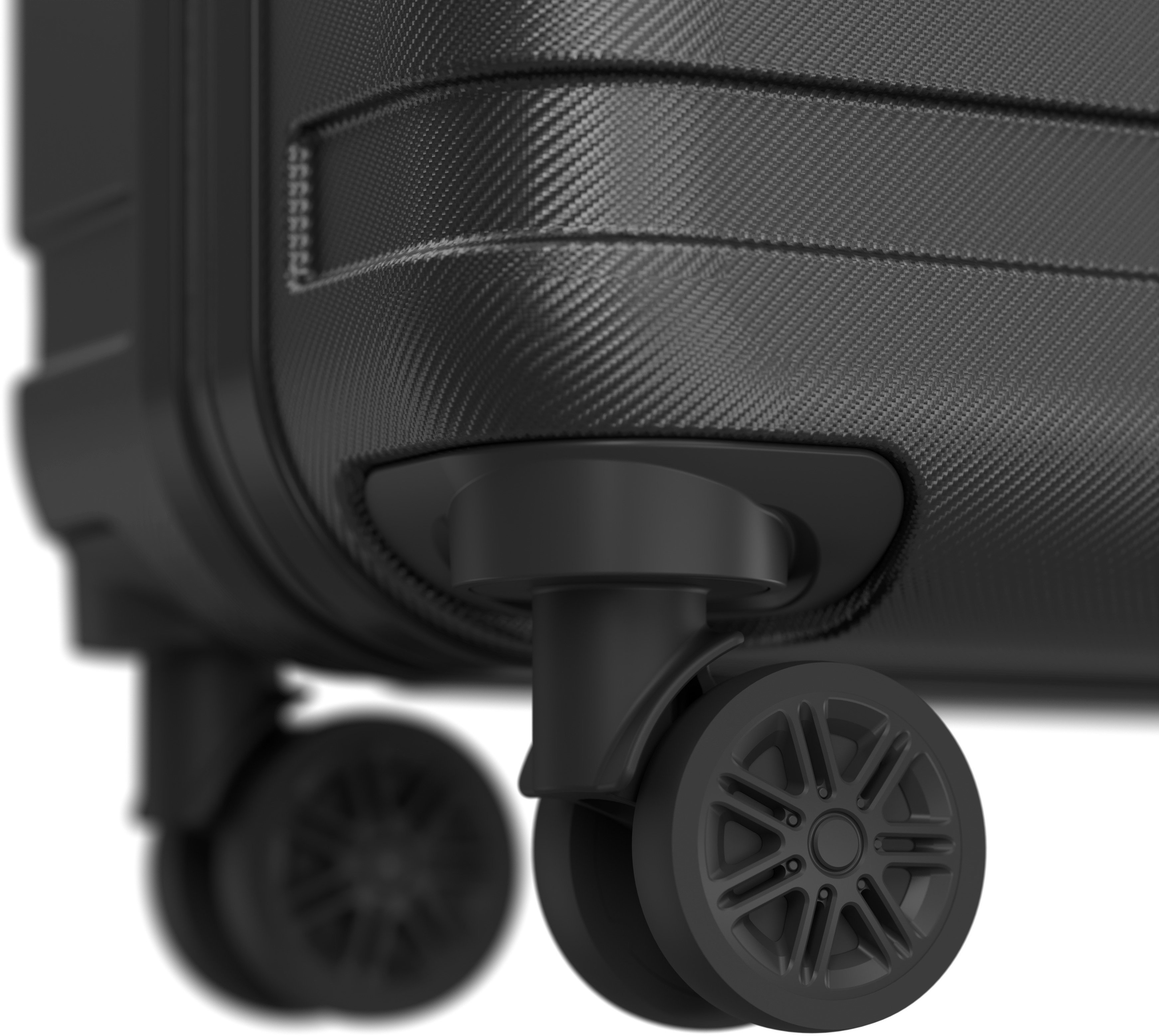 Bőrönd AlzaGuard Traveler Suitcase 2025 bőrönd, S - fekete