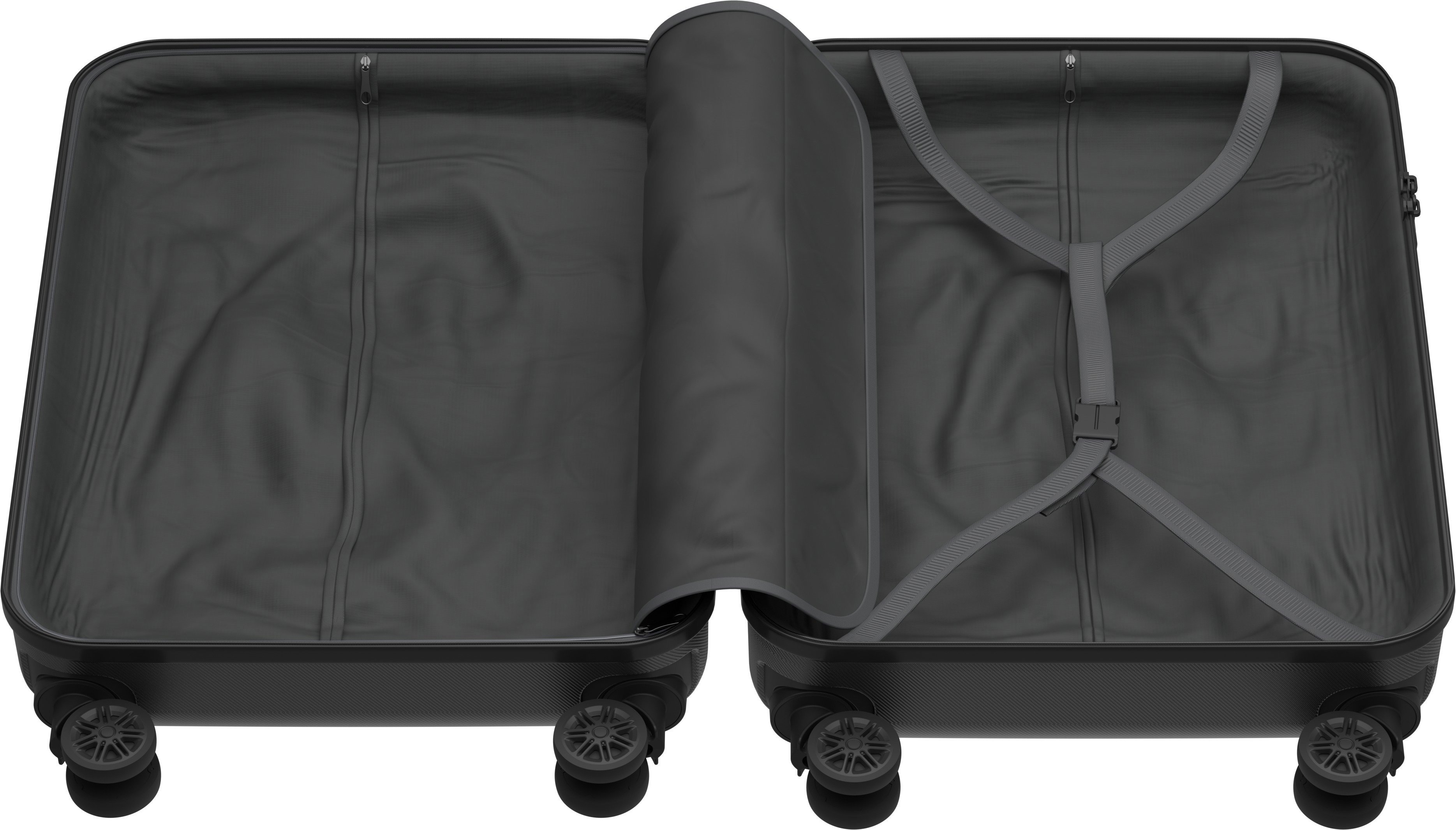 Bőrönd AlzaGuard Traveler Suitcase 2025 bőrönd, S - fekete