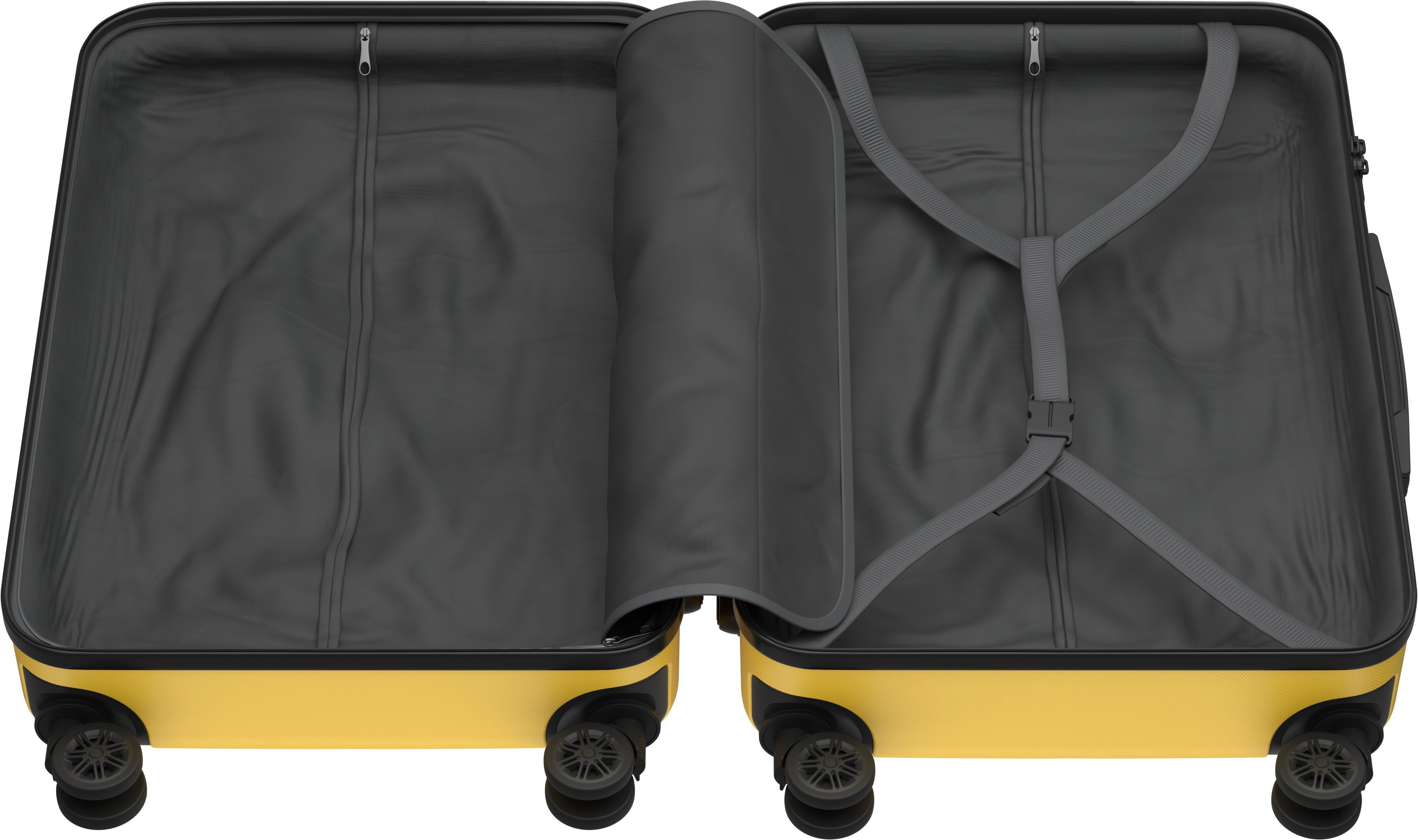 AlzaGuard Traveler Suitcase, M méret - sárga