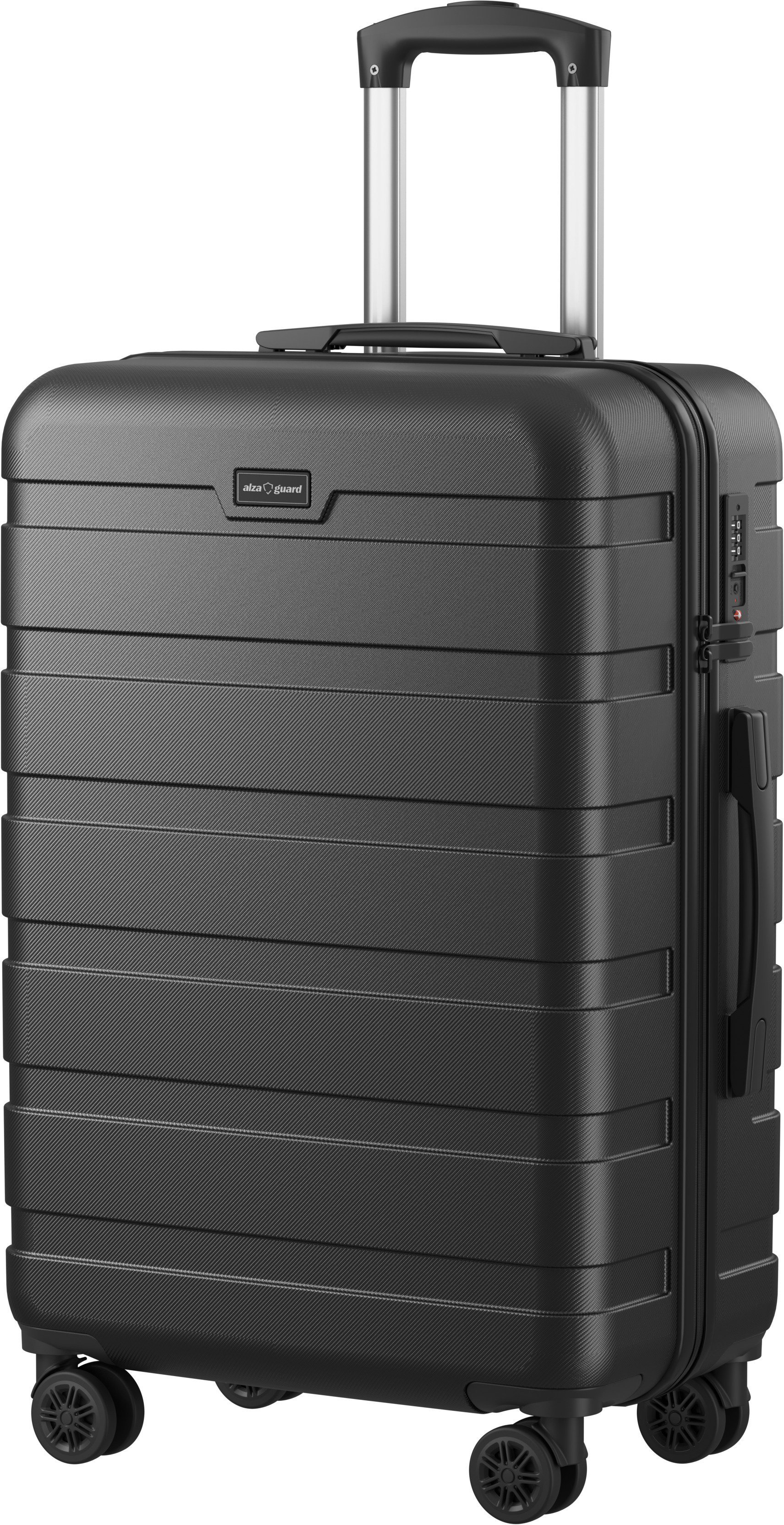 AlzaGuard Traveler Suitcase 2025 bőrönd, M - fekete
