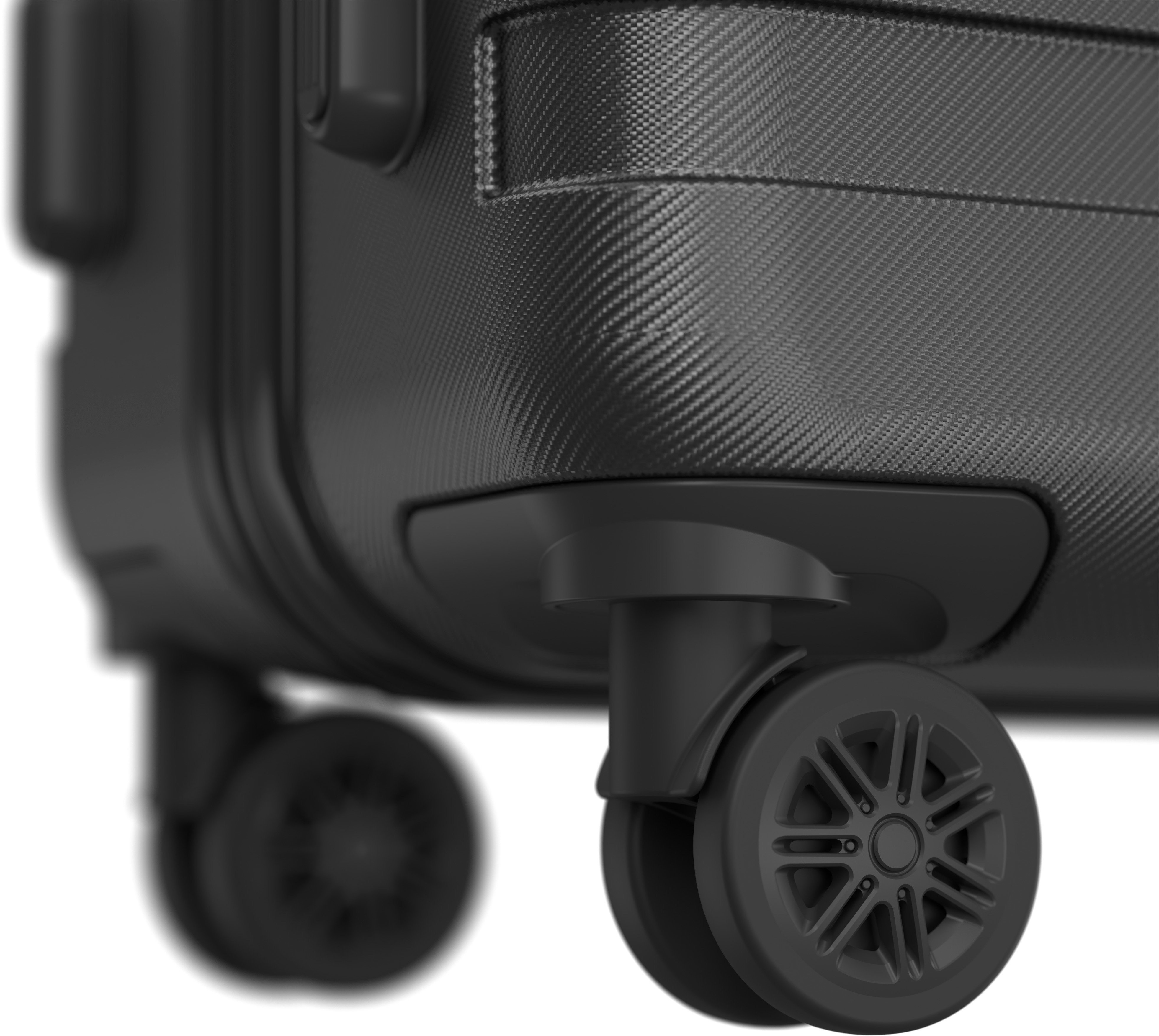 AlzaGuard Traveler Suitcase 2025 bőrönd, M - fekete