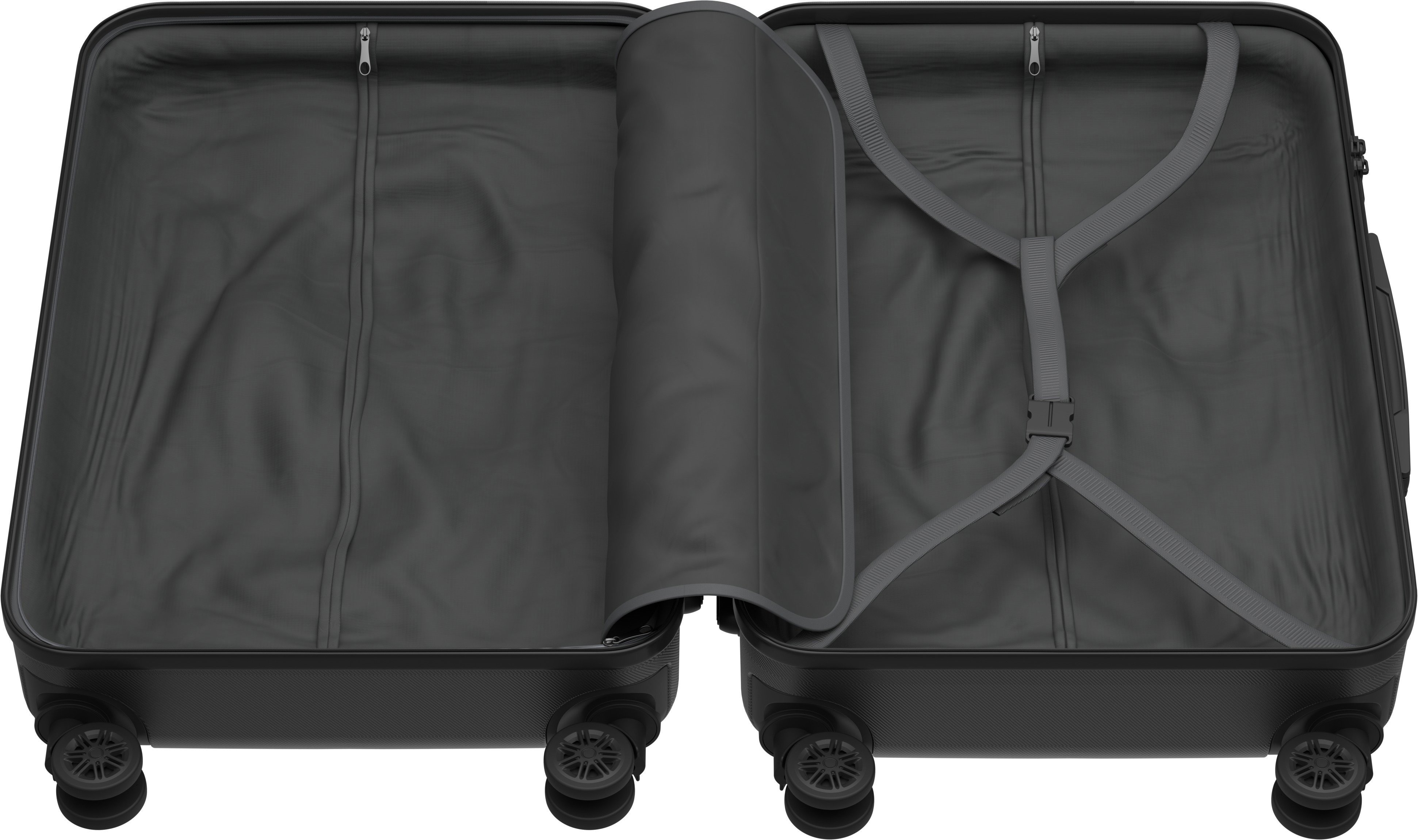 AlzaGuard Traveler Suitcase 2025 bőrönd, M - fekete