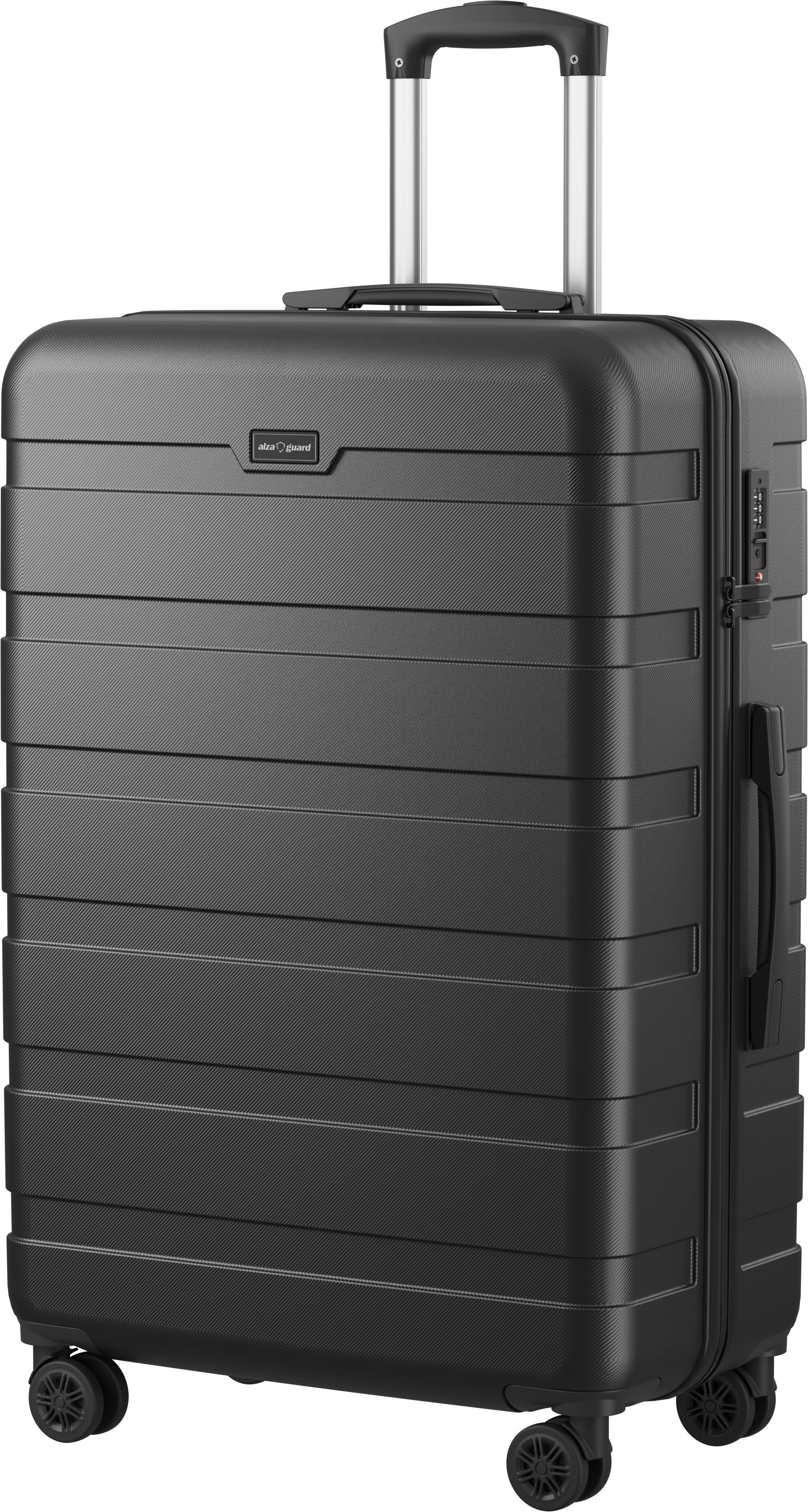 AlzaGuard Traveler Suitcase 2025 bőrönd, L - fekete