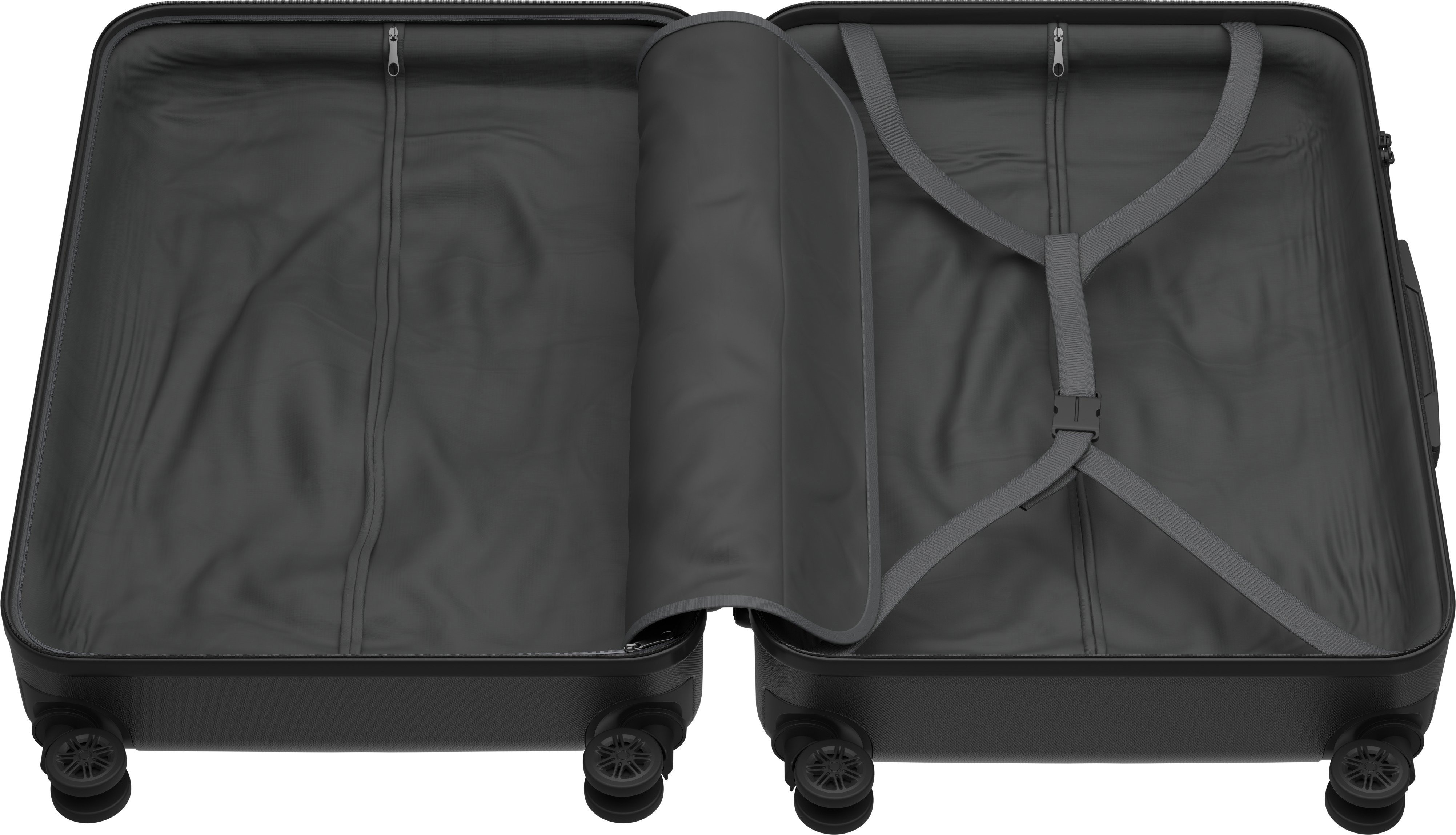AlzaGuard Traveler Suitcase 2025 bőrönd, L - fekete