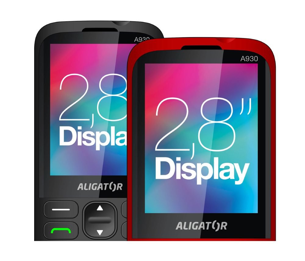 Aligator A930 GPS 4G Senior mobiltelefon