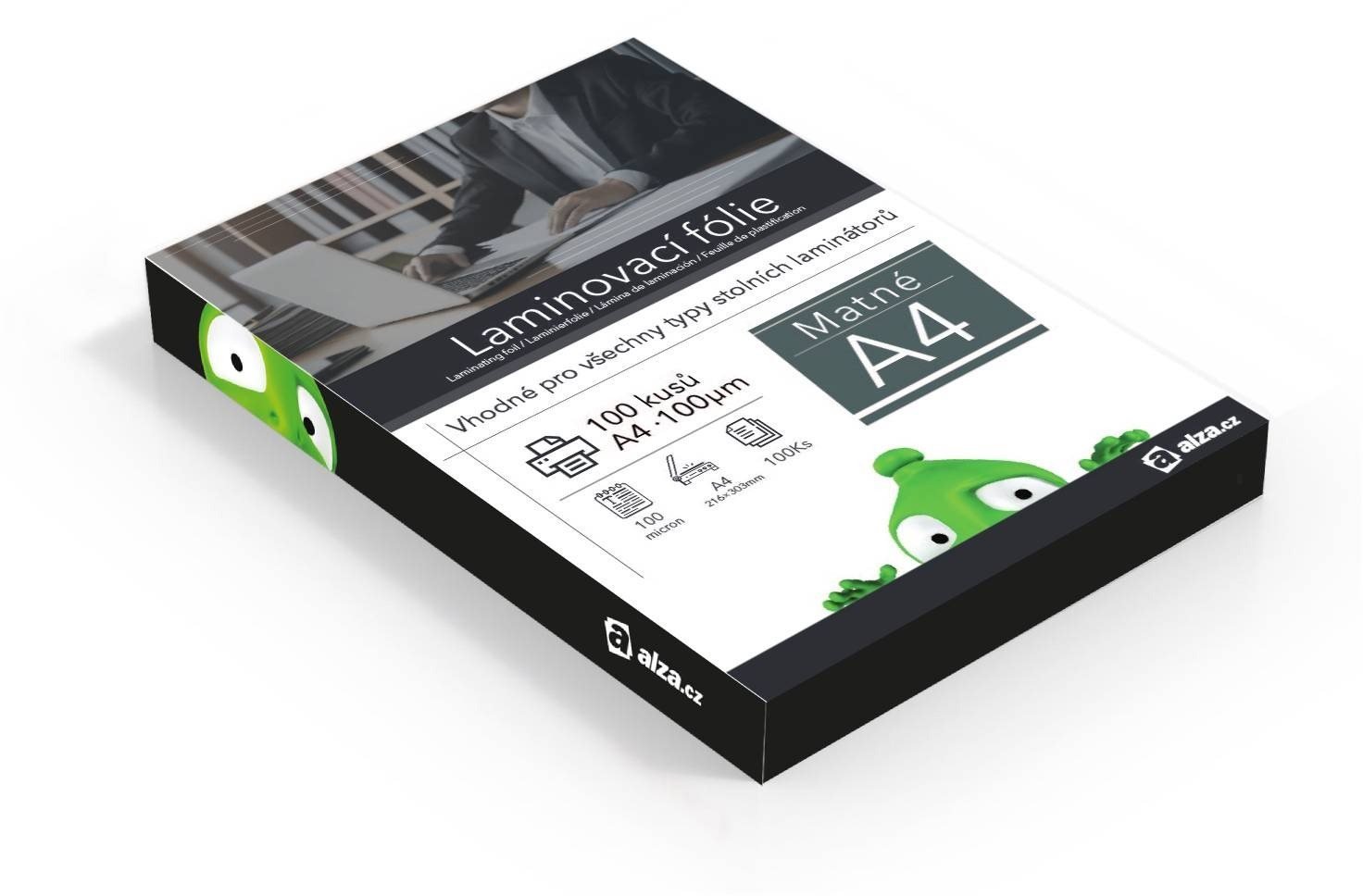 Lamináló fóliák Alza A4/200 matt - 100 darabos csomagban