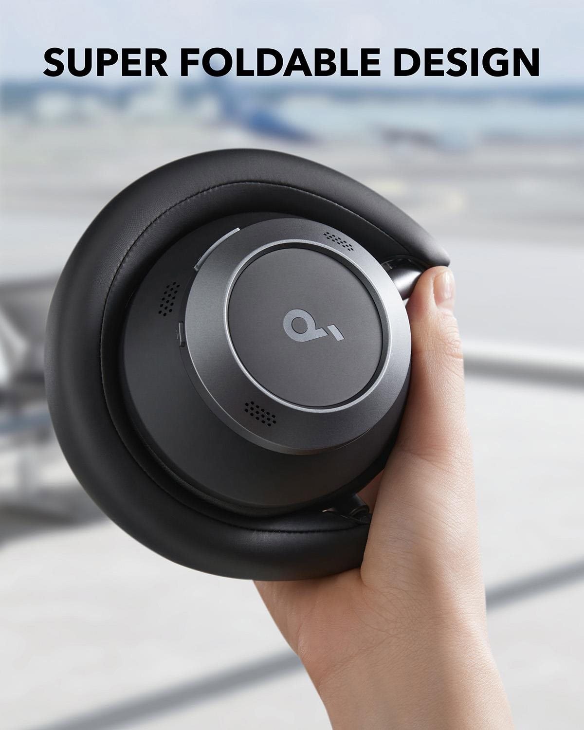 soundcore Space One Pro fekete Black nélküli fejhallgató