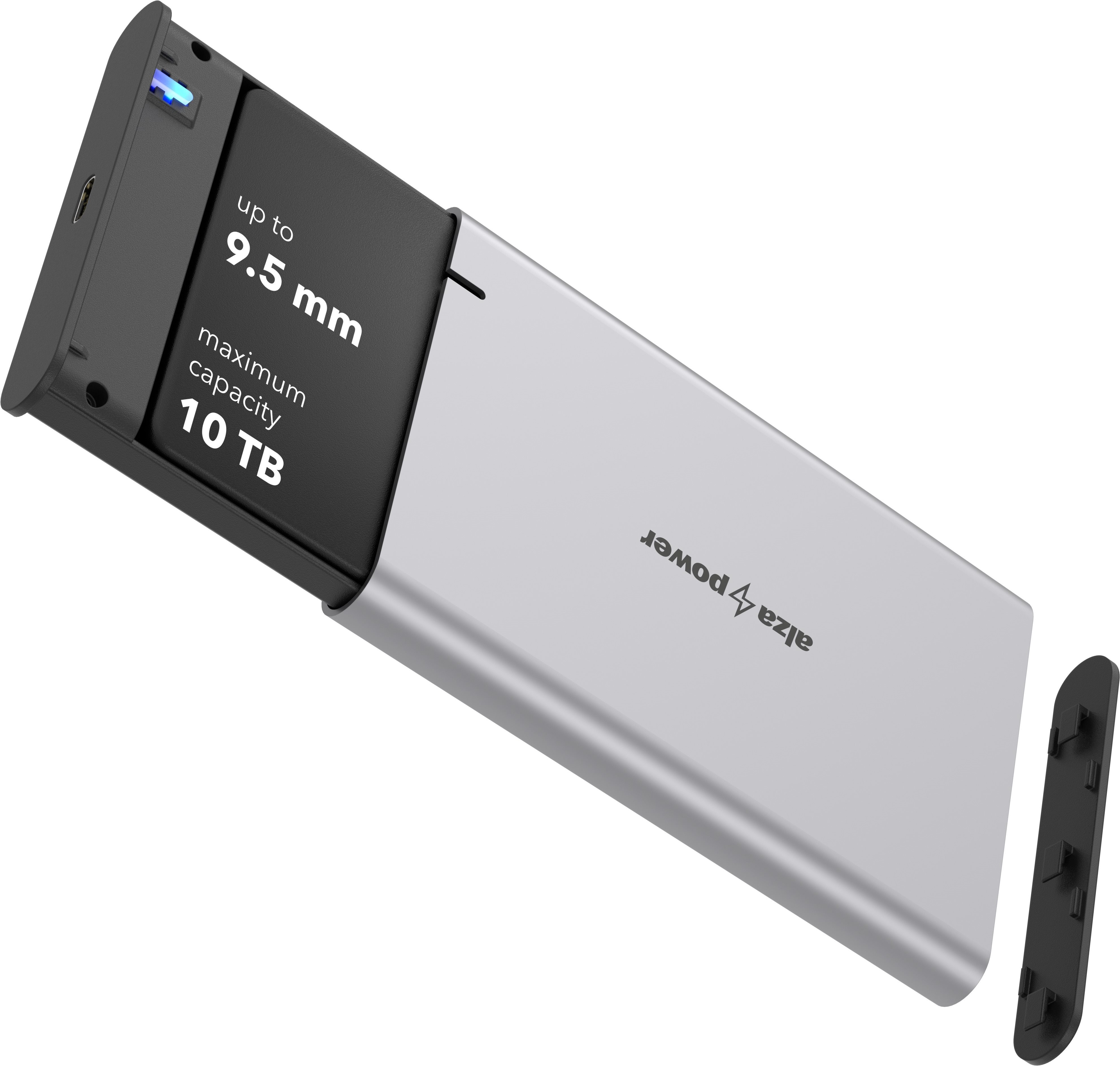 AlzaPower 2.5" USB 3.2 Gen 1 USB-C Hard Drive Enclosure külső merevlemez ház - fekete