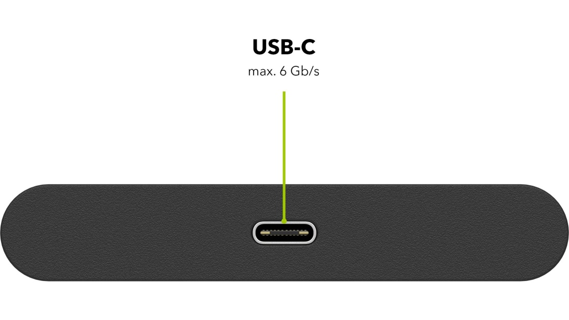 AlzaPower 2.5" USB 3.2 Gen 1 USB-C Hard Drive Enclosure külső merevlemez ház - fekete