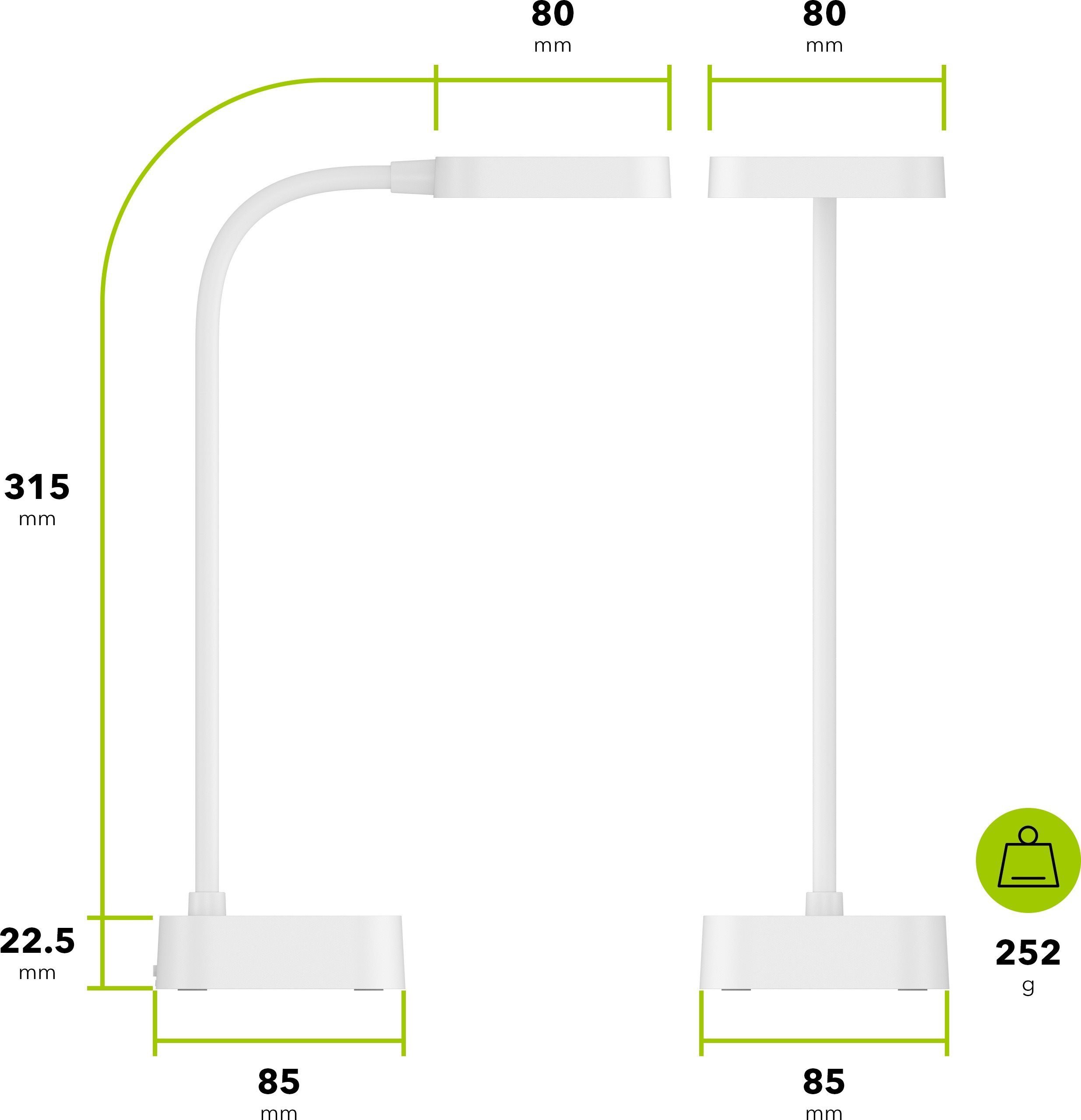 AlzaPower LLT-51WDW LED Table Lamp 2W asztali lámpa