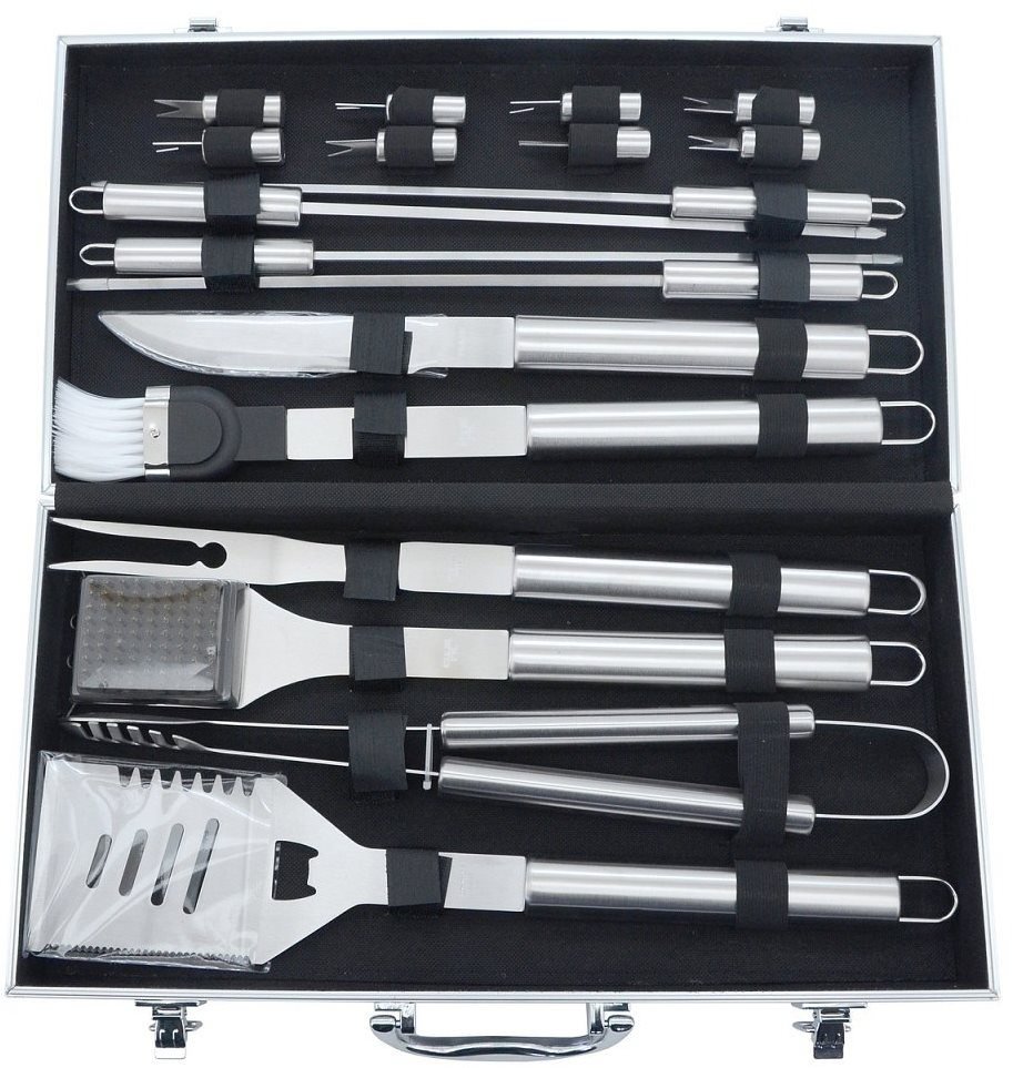 CATTARA Grilleszköz készlet 18 db-os ALU koffer