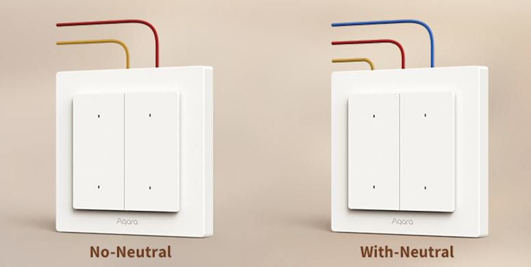 AQARA Light Switch H2 EU 2 Buttons, 1 Channel (WS-K07D) kapcsoló