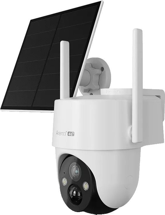 ARENTI Wire-Free Outdoor 3MP/2K Pan-Tilt 4G/LTE Battery Camera IP kamera