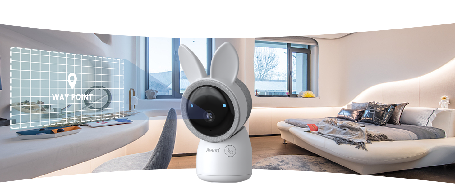 ARENTI 3MP/2K Wi-Fi Video Baby Monitor IP kamera