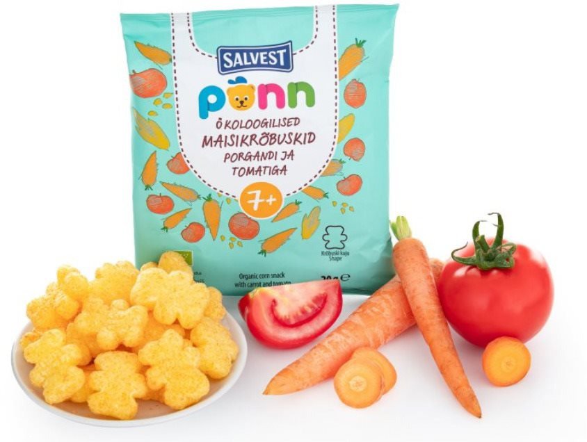 Gyermek ropogós SALVEST Ponn BIO Paradicsomos ropogós (20 g)