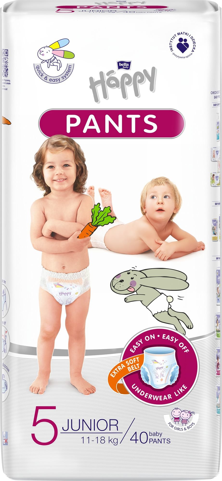 BABY17265 Bella Baby Happy Pants Junior nadrágpelenka 5-ös méret (40 db)