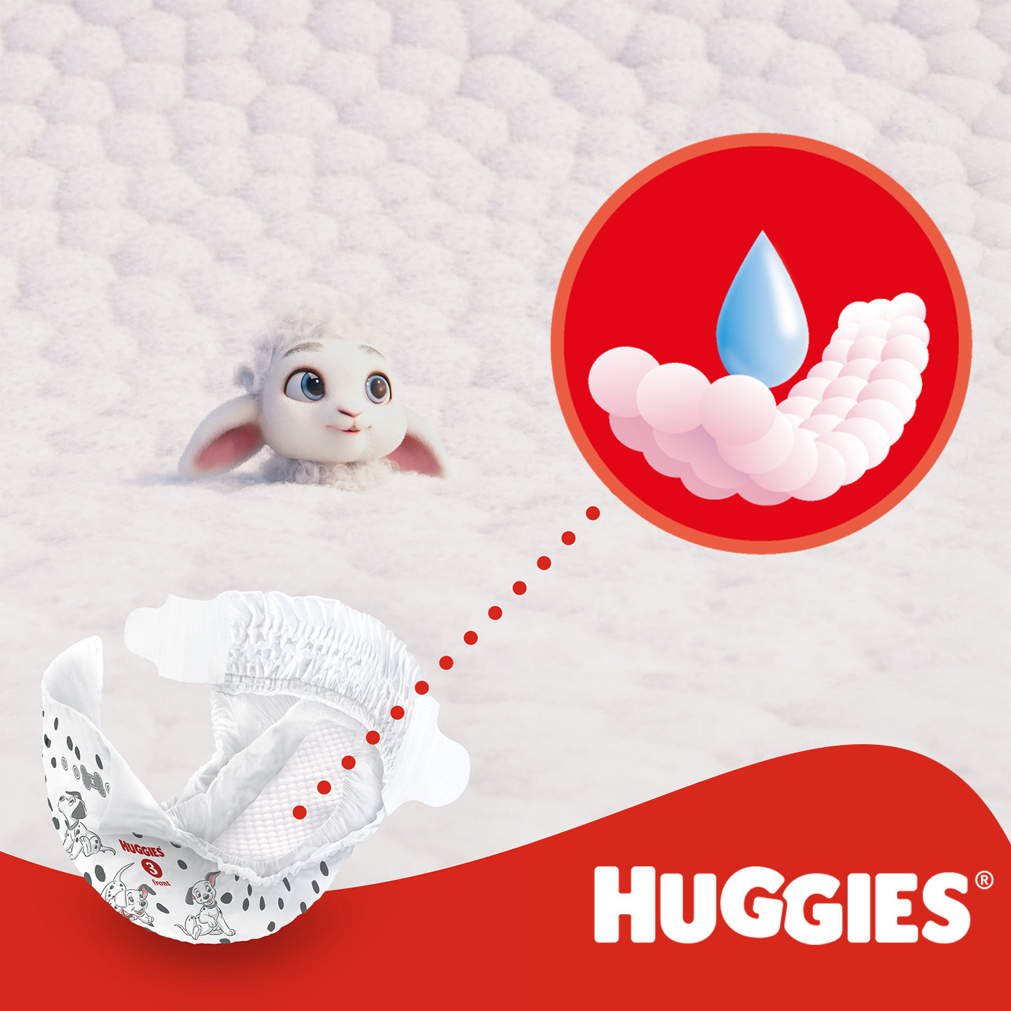 HUGGIES Little Movers Mega 4 eldobható pelenka