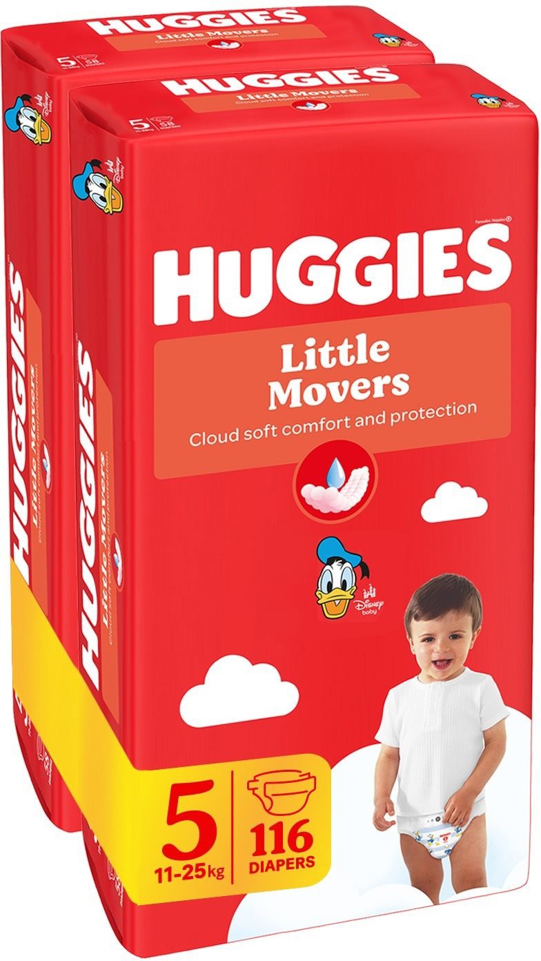 HUGGIES Little Movers Mega 5 eldobható pelenka