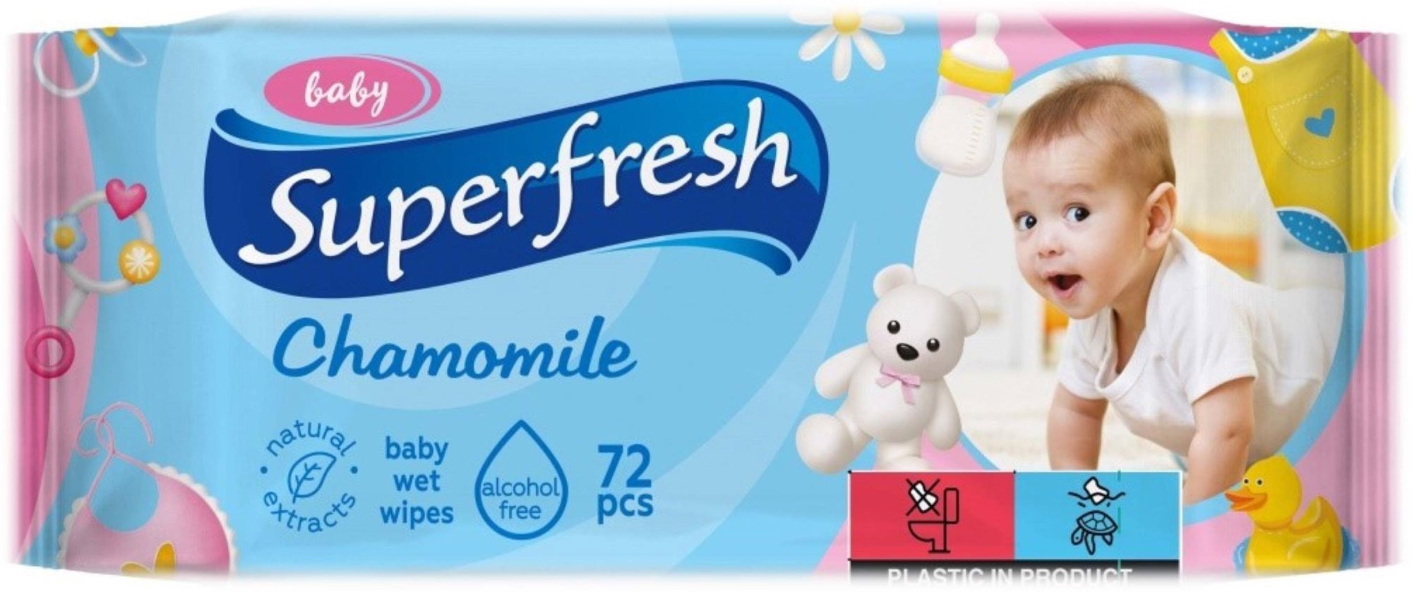 Superfresh kamillával 72 db
