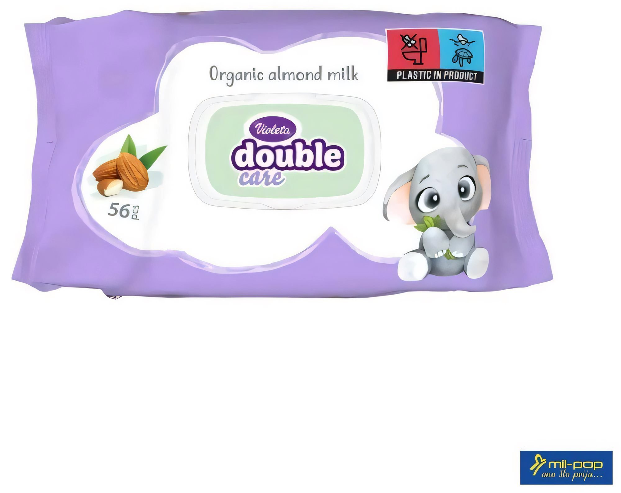 VIOLETA nedves törlőkendők nedves törlőkendők (56 db)