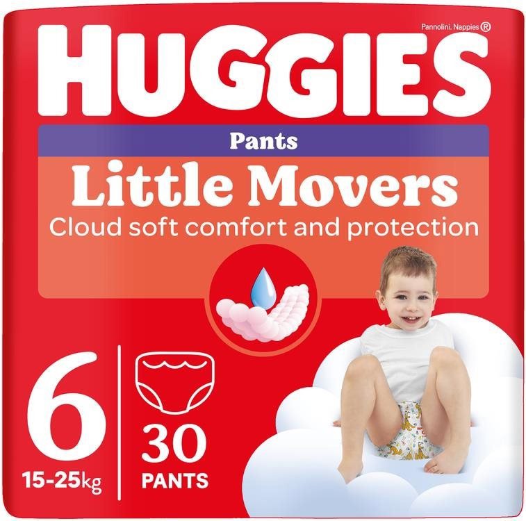 HUGGIES Little Movers Pants pelenkabugyik 6-os méret (30 db)