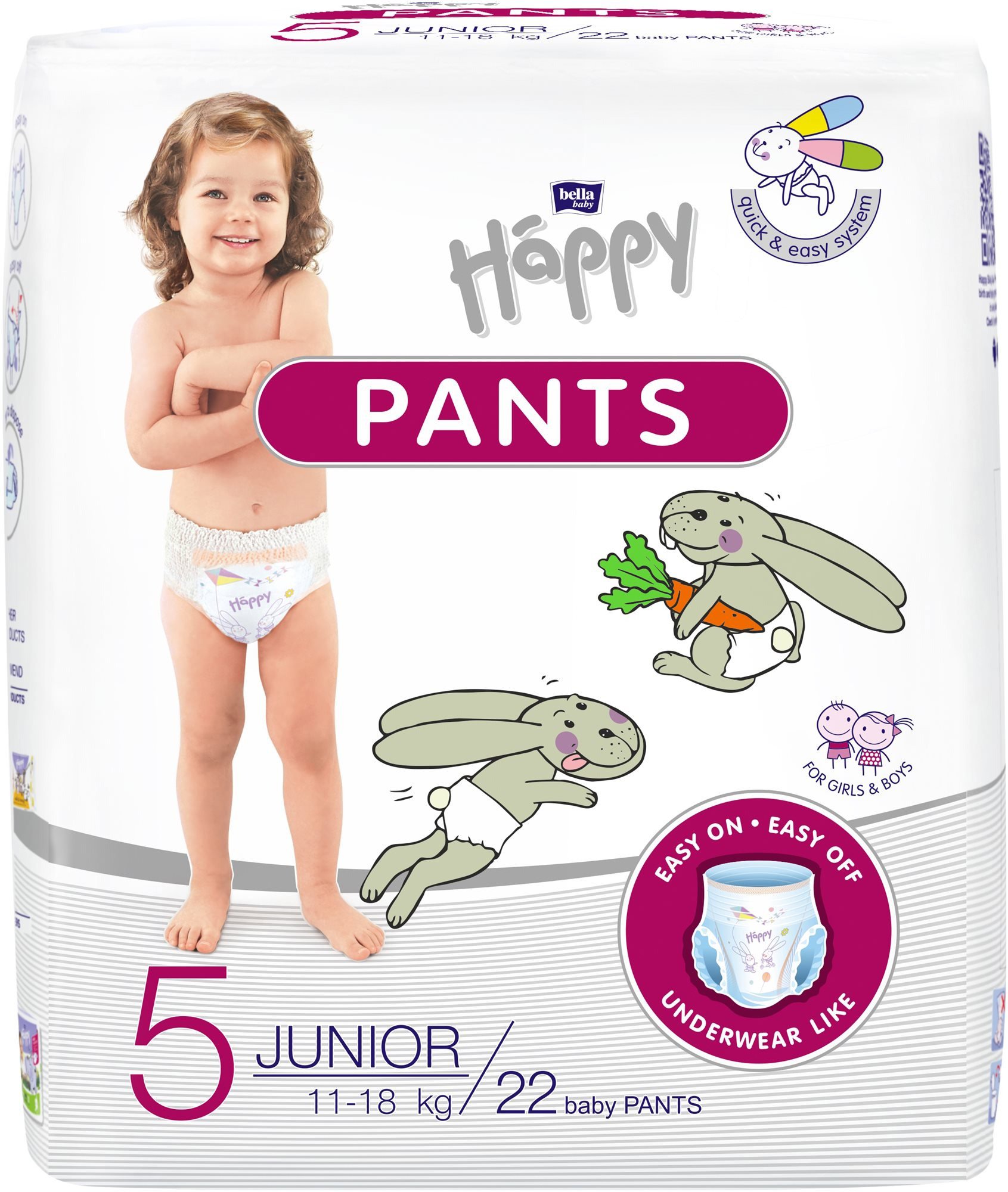 Bella Happy Pants Junior pelenkanadrág 22 db