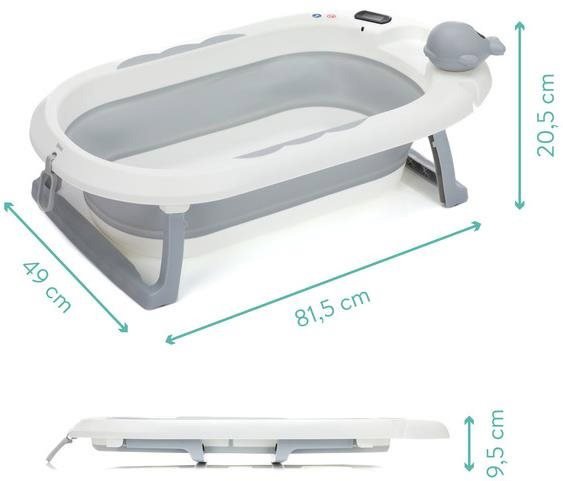 Fillikid Beluga szürke/fehér baba fürdőkád