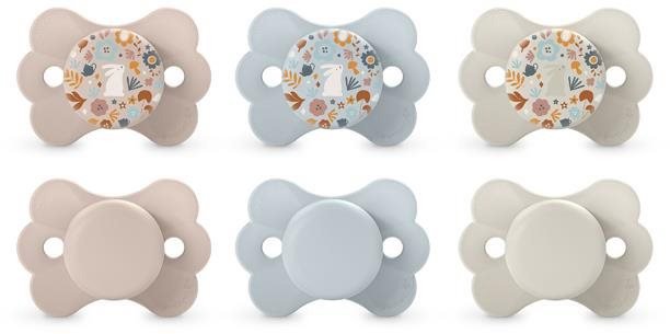 Suavinex Wonderland SX PRO fiziológiai cumi 0-6 hónapos Liberty krémszínű