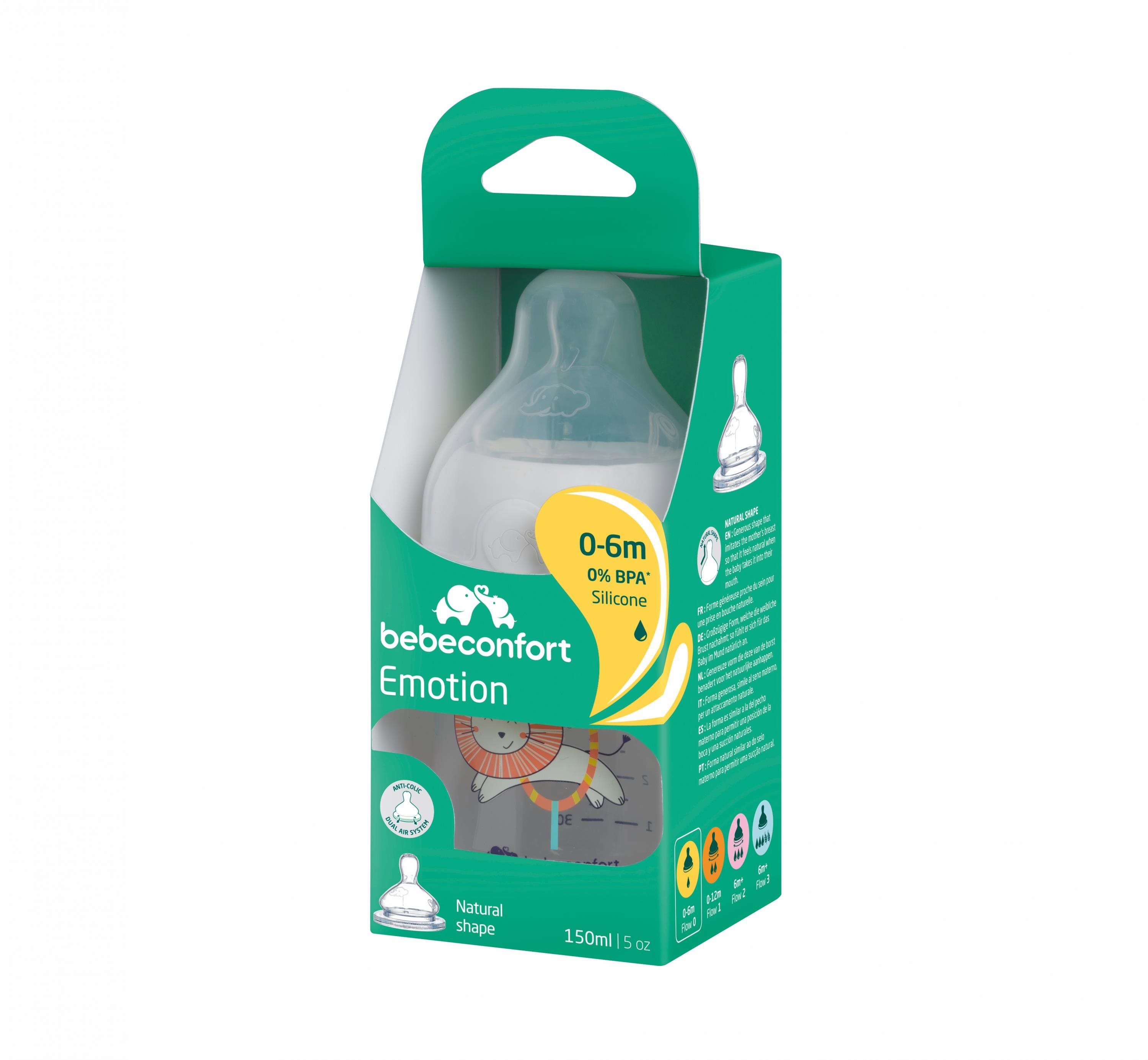 Bebeconfort Emotion White 150 ml cumisüveg, 0-6 hó