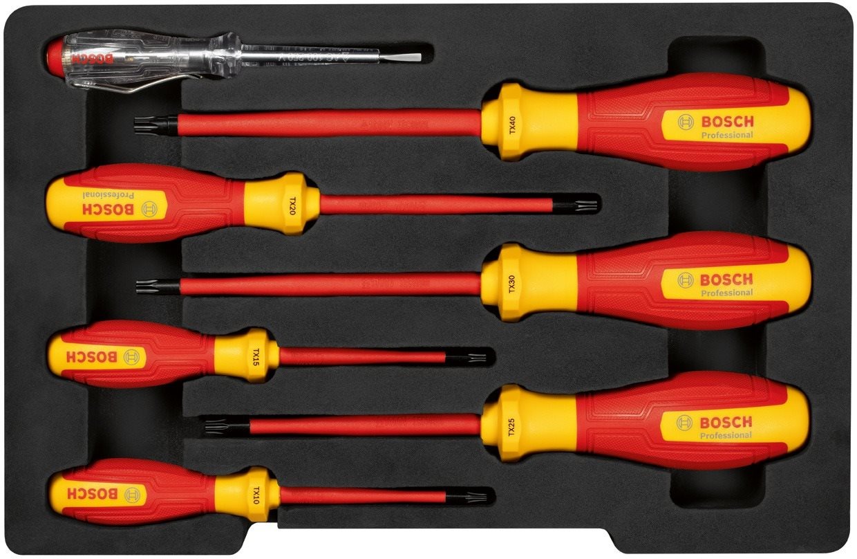 BOSCH Professional VDE TX 7 részes csavarhúzó készlet, 1.600.A02.NF8