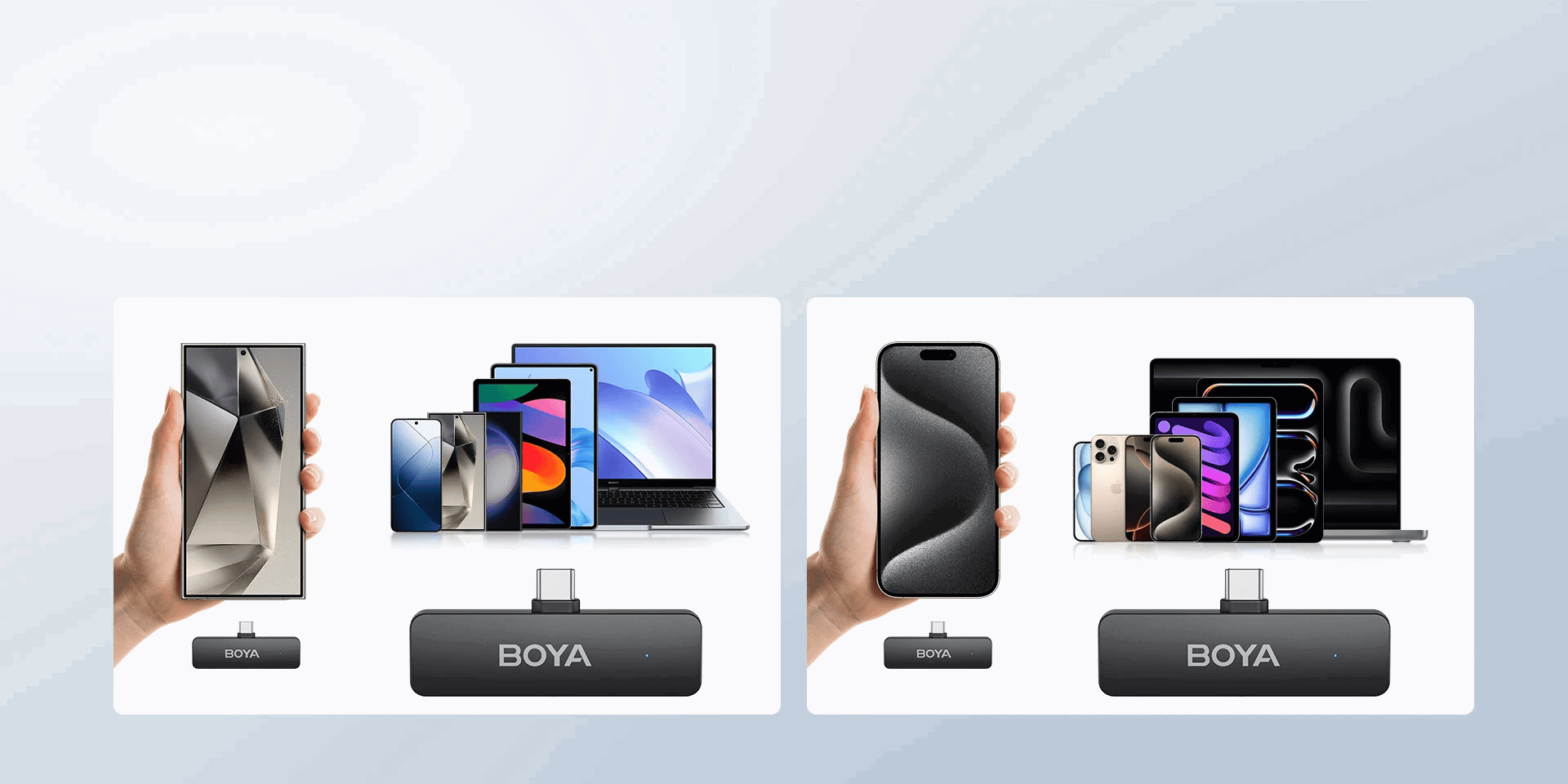 BOYA BY-V4 vezeték nélküli mikrofonrendszer