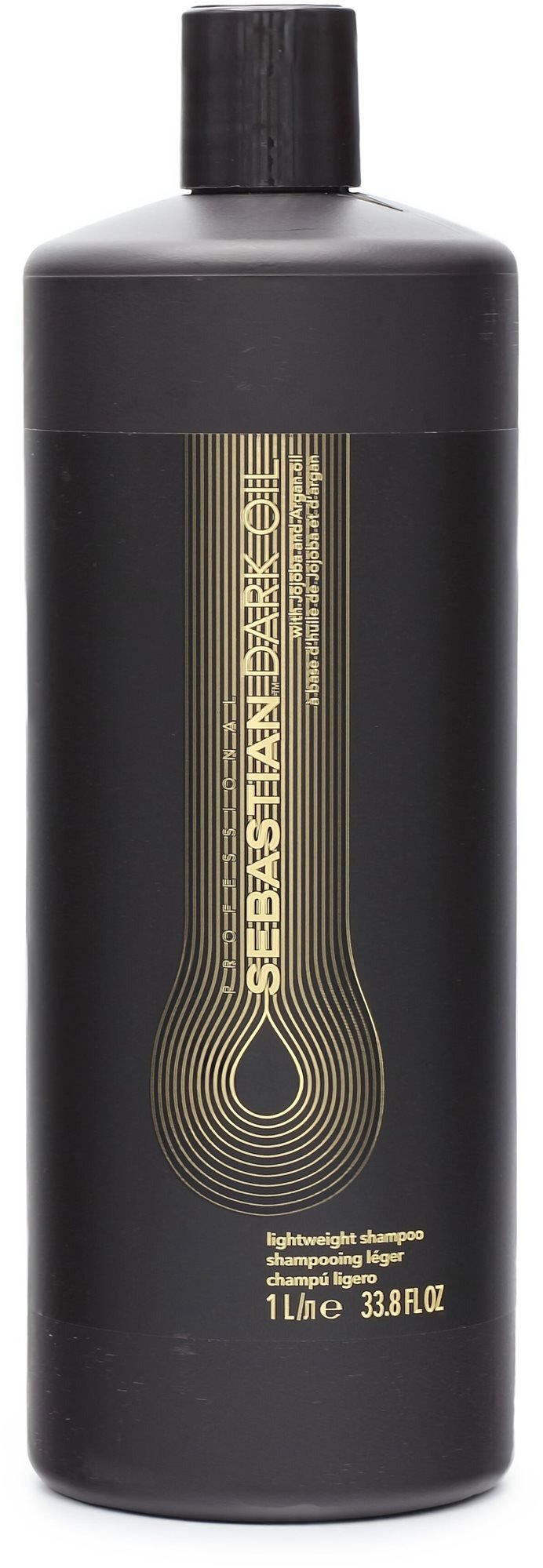 Sampon Sebastian Professional Dark Oil Lightweight Shampoo tápláló sampon a haj simaságáért és fényességéért 1000 ml