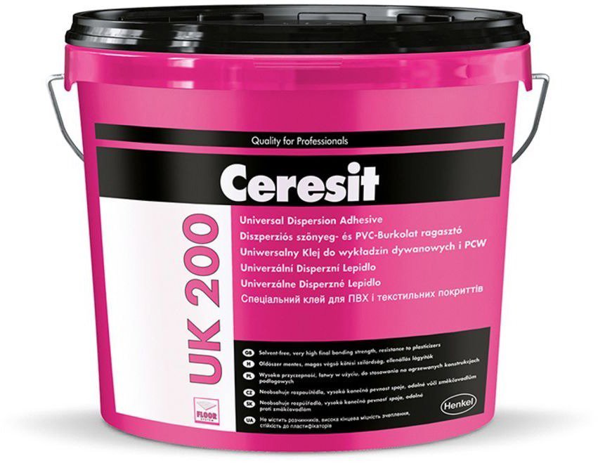 CERESIT UK 200, univerzális diszperziós ragasztó, 14 kg 