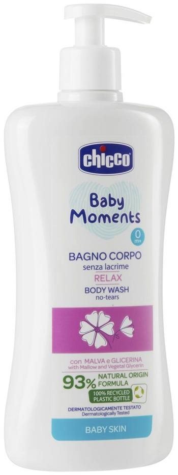 Baba sampon CHICCO Testápoló sampon adagolóval Baby Moments Relax 500 ml