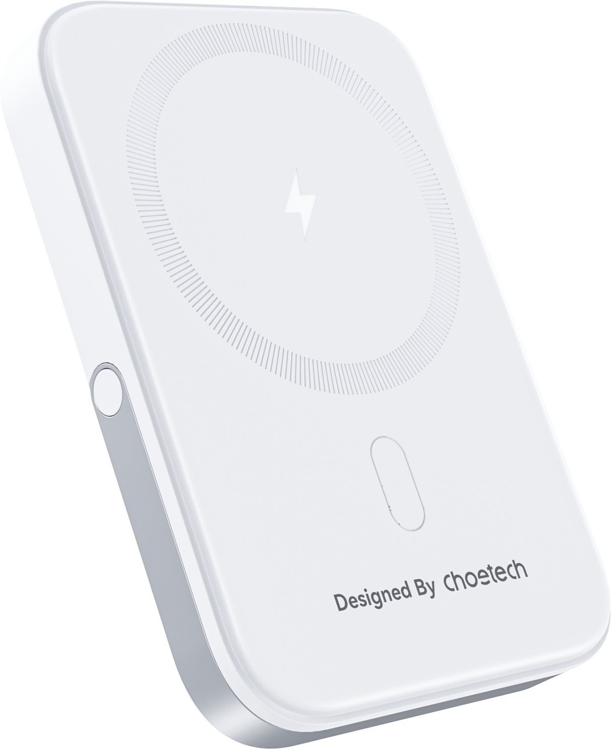 ChoeTech PD20W 5000mAh Magnetic Power Bank with holder white powerbank