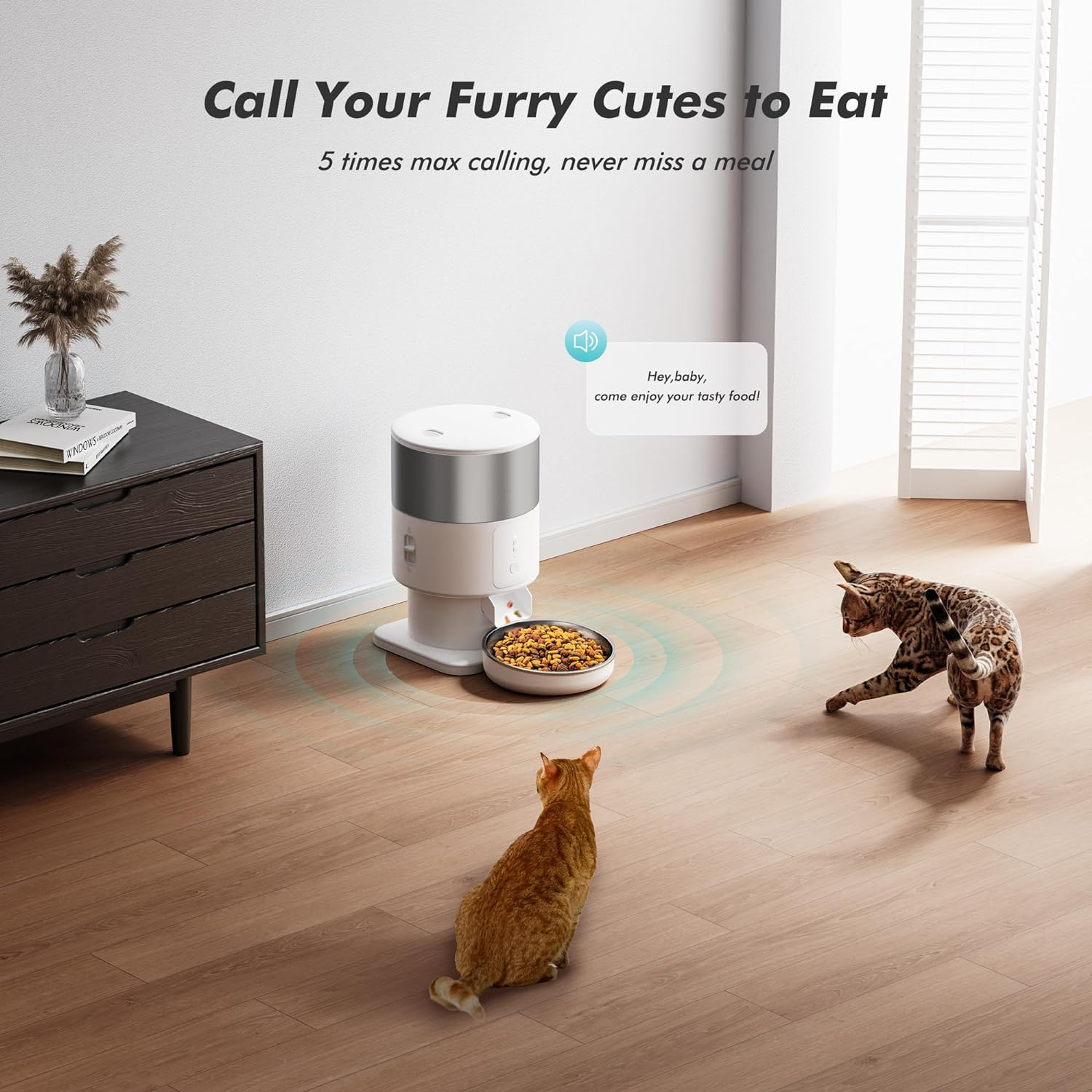 Tikpaws PF07 etetőautomata WiFi-vel, 3000 ml-es tartály