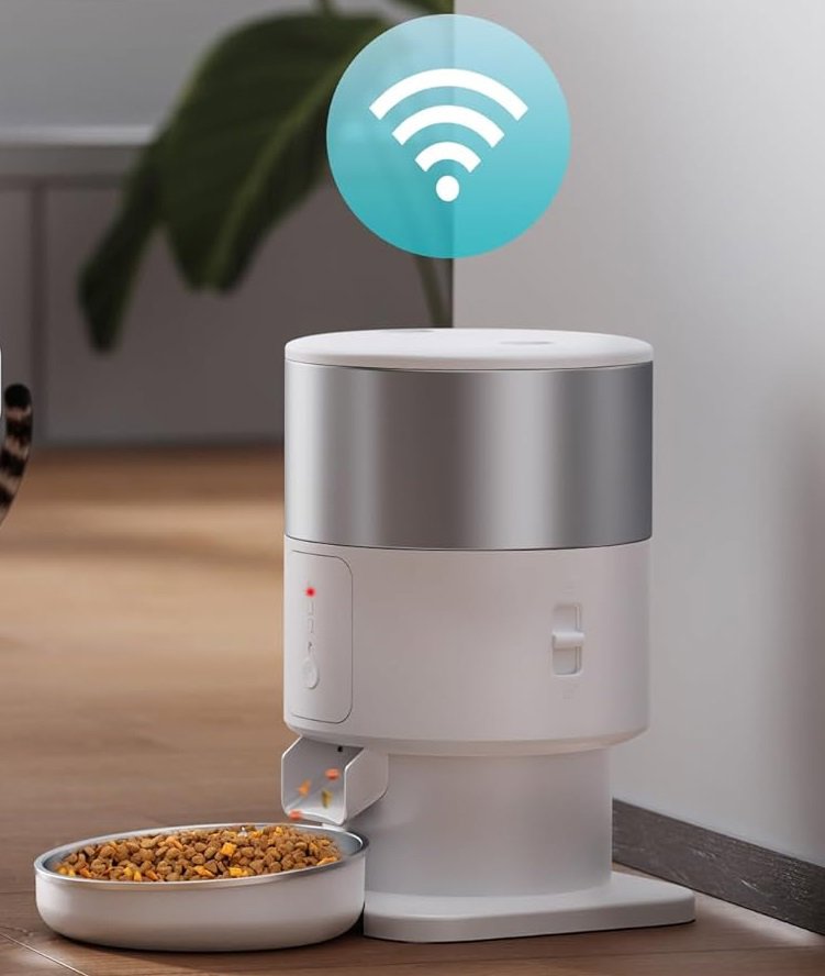 Tikpaws PF07 etetőautomata WiFi-vel, 3000 ml-es tartály