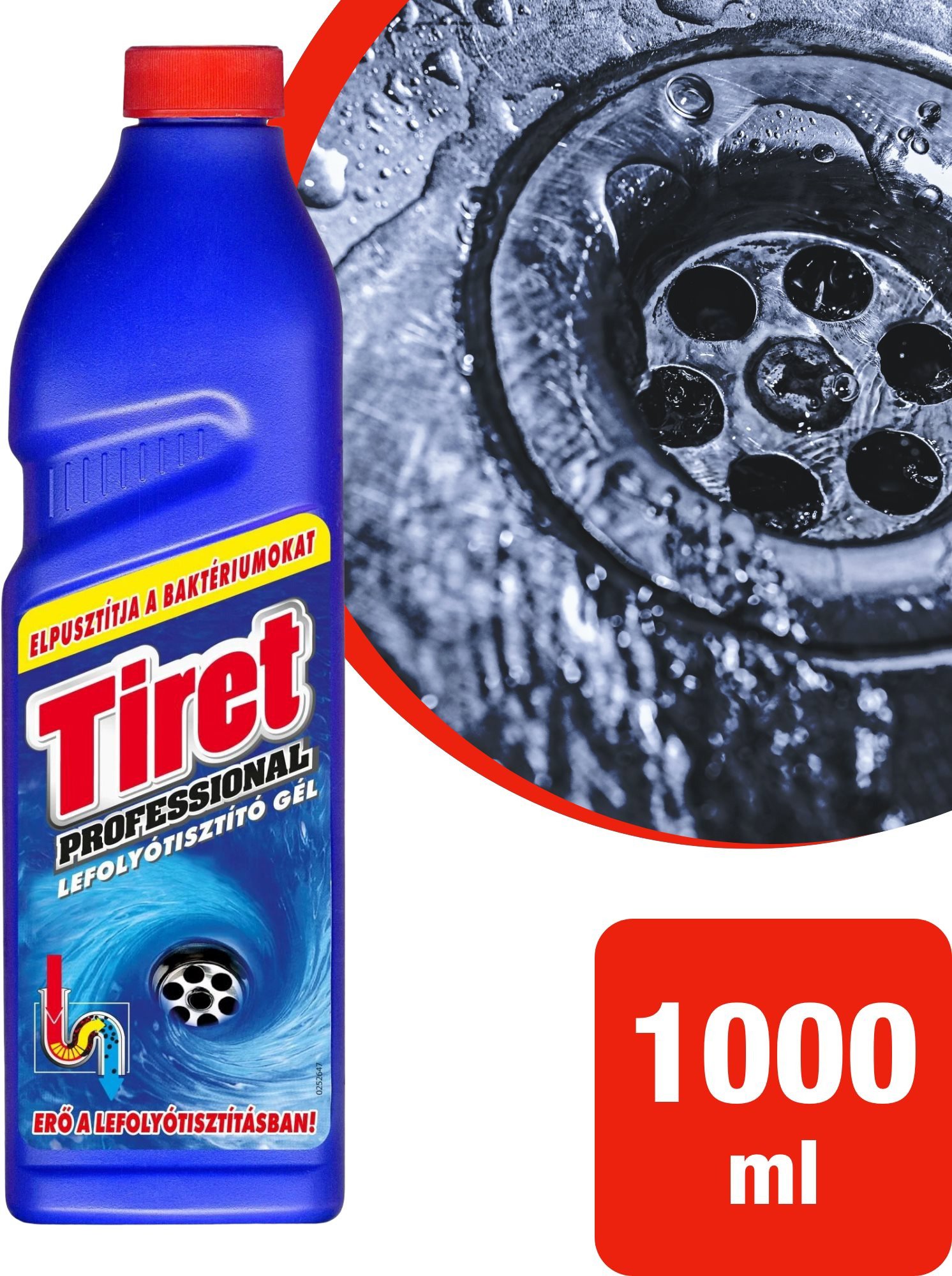 TIRET Lefolyótisztító 1 l