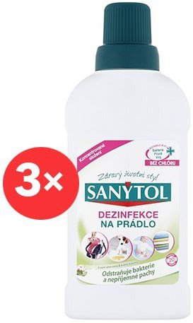 SANYTOL Aloe Vera mosodai fertőtlenítő 3 × 500 ml