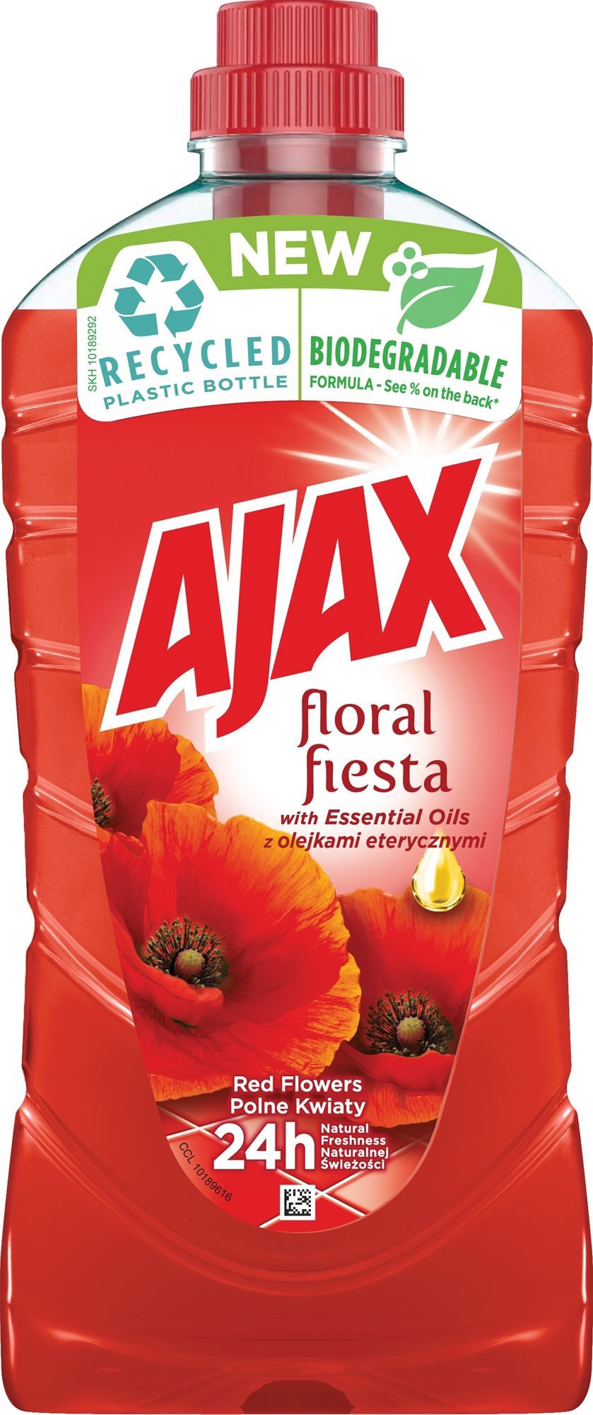 AJAX Floral Fiesta Red Flowers piros tisztítószer 1 l