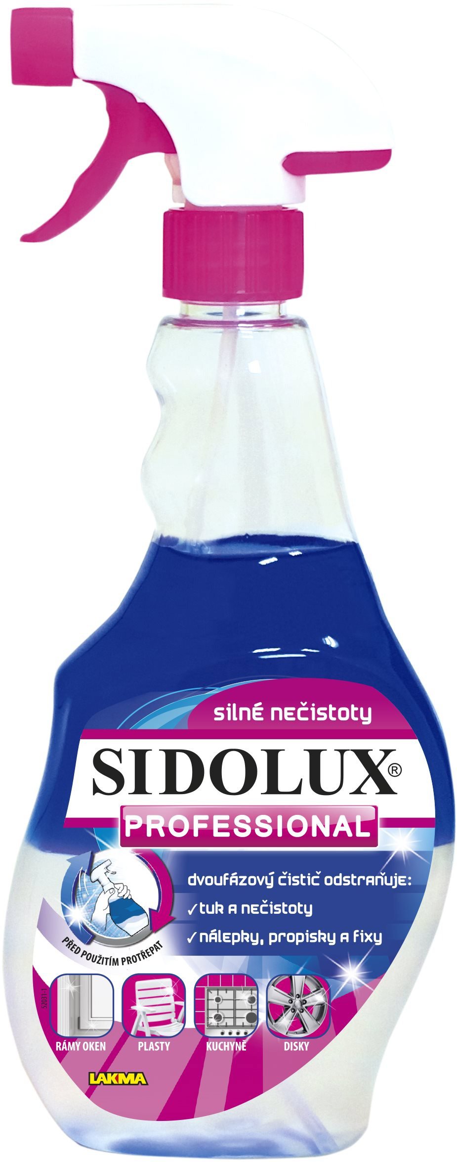 SIDOLUX Professional erős szennyeződésekre kétfázisú 500 ml