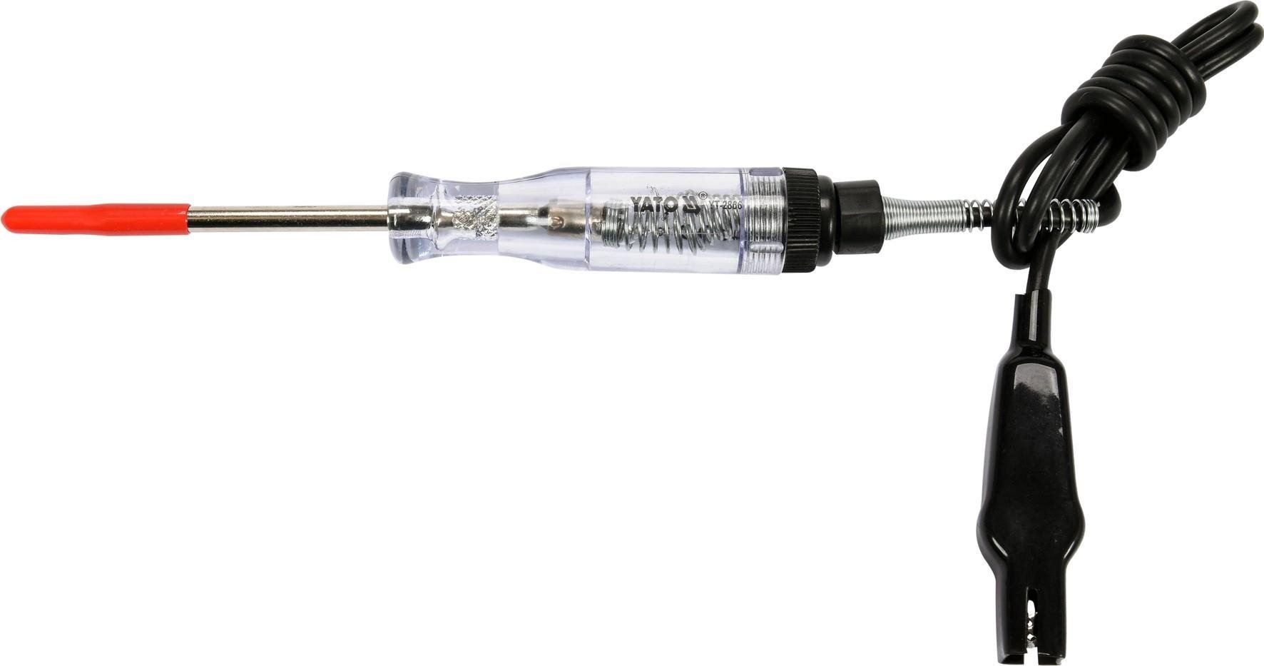 YATO 6-12V, 90cm kábellel rendelkező feszültségmérő