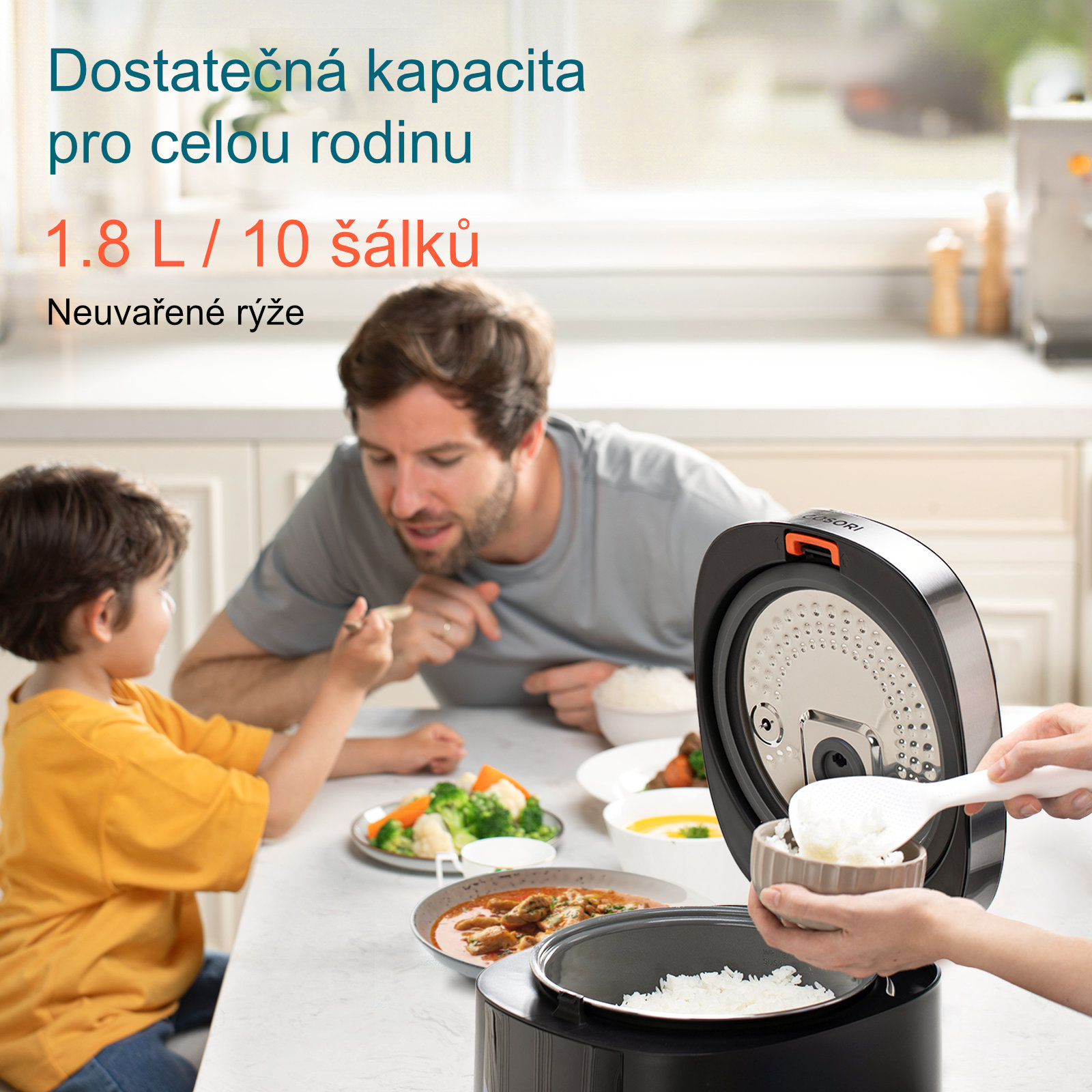 Cosori Multicooker és rizsfőző CRC 5 l