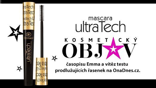 DERMACOL UltraTech Mascara Black 10 ml szempillaspirál
